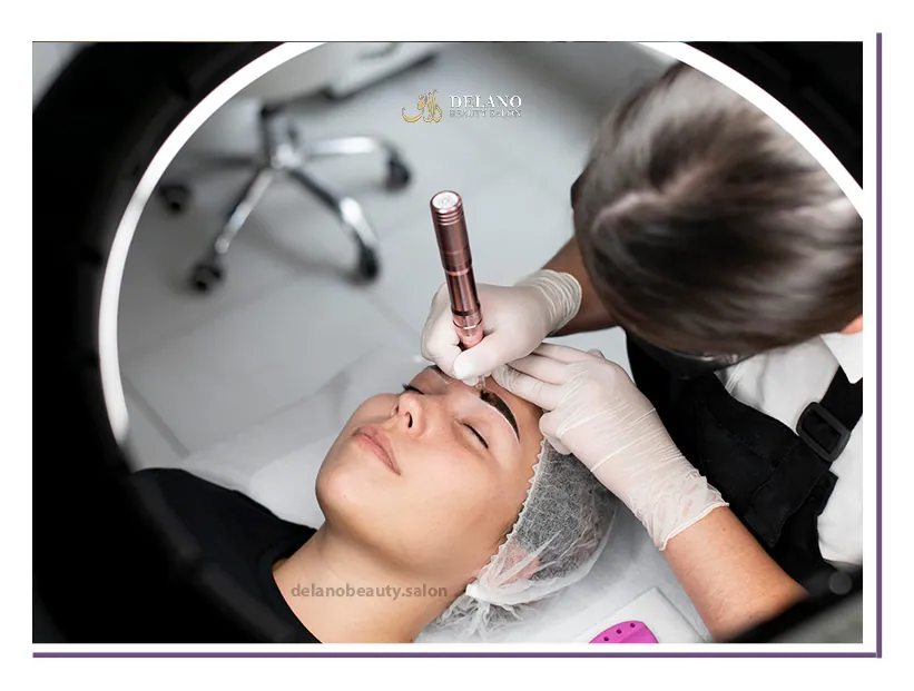 Eyebrow microshading