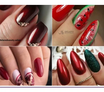 طراحی ناخن یلدایی