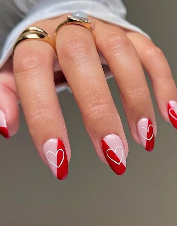 بهترین طرح ناخن ولنتاین