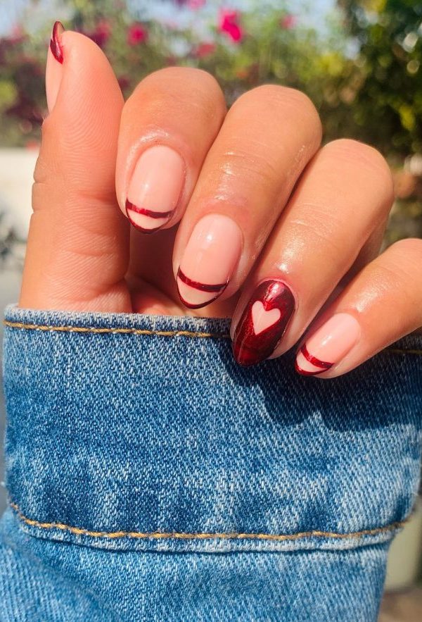 بهترین طرح ناخن ولنتاین
