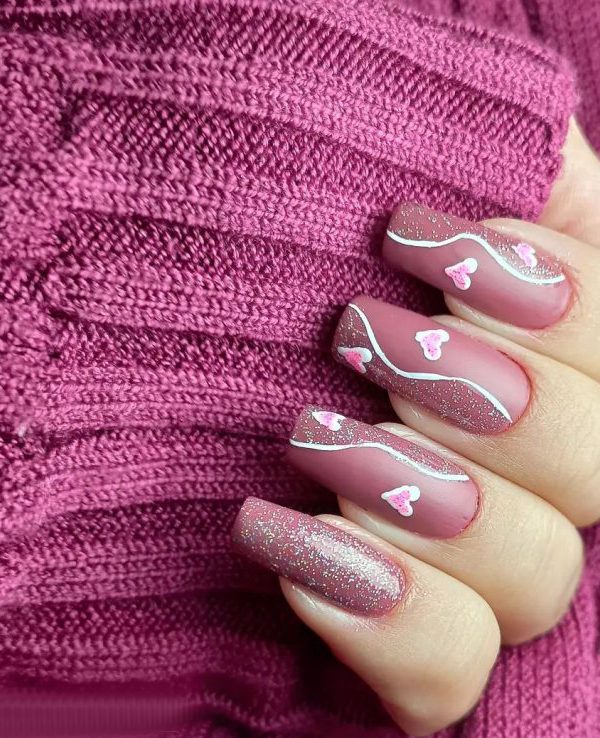 بهترین طرح ناخن ولنتاین