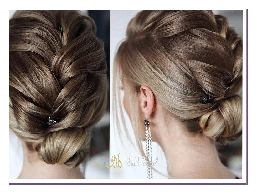 شینیون موی کوتاه کم پشت جلوی سر