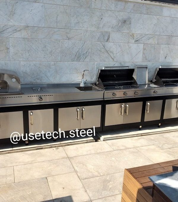 طراحی روف گاردن با باربیکیو