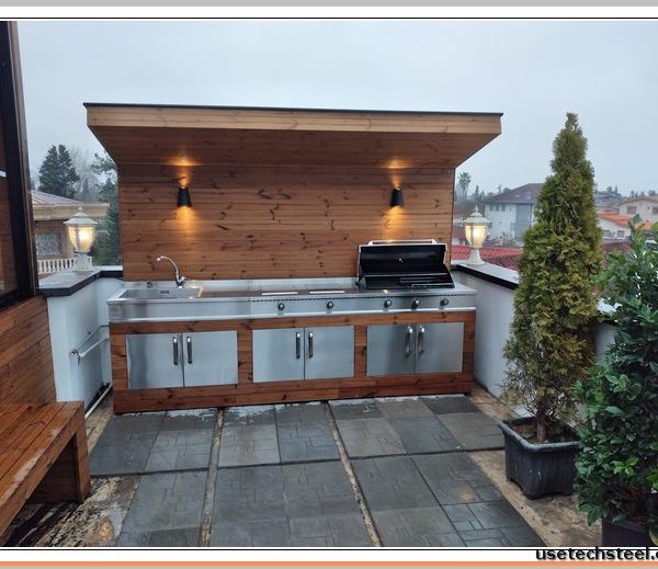 ابعادمناسب باربیکیو ذغالی یوزتک استیل